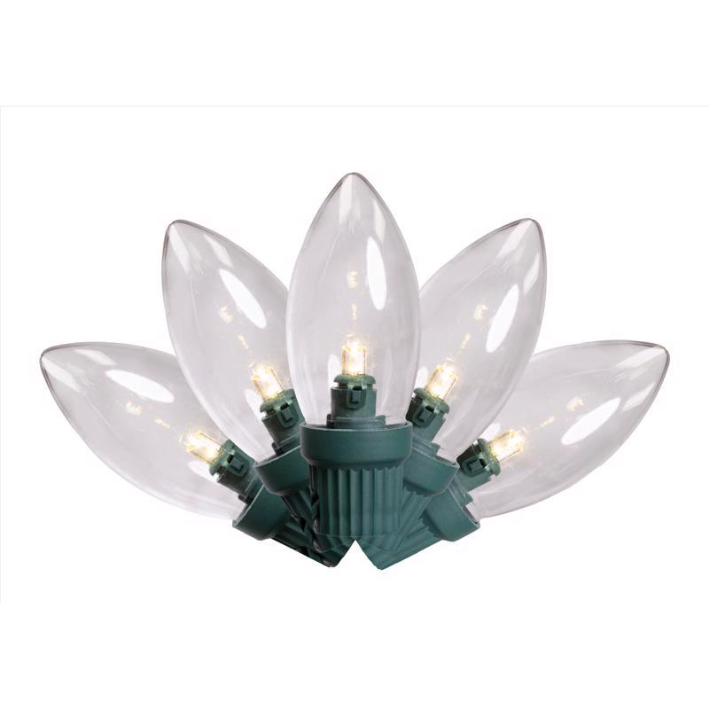 Celebrations Classic LED C9 Warm White 25 ct String Christmas Lights 16 ft.