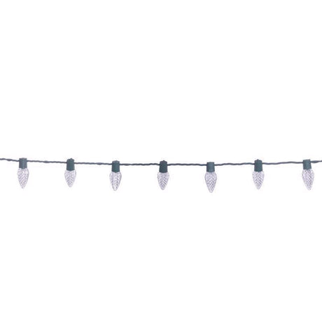 Celebrations Classic LED C9 Pure White 75 ct String Christmas Lights 49 ft.