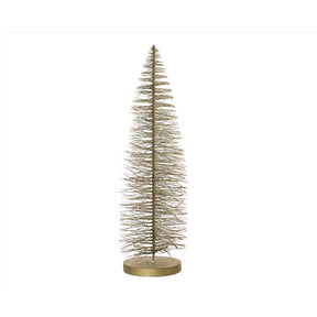 Decoris Gold Brush Mini Tree Table Decor 20 in., Pack of 12