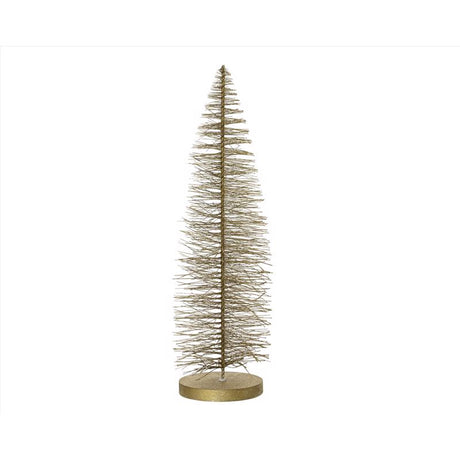Decoris Gold Brush Mini Tree Table Decor 20 in., Pack of 12