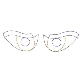 Celebrations Halloween LED Prelit Scary Eyes Window Silhouette Halloween Decor