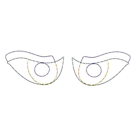 Celebrations Halloween LED Prelit Scary Eyes Window Silhouette Halloween Decor