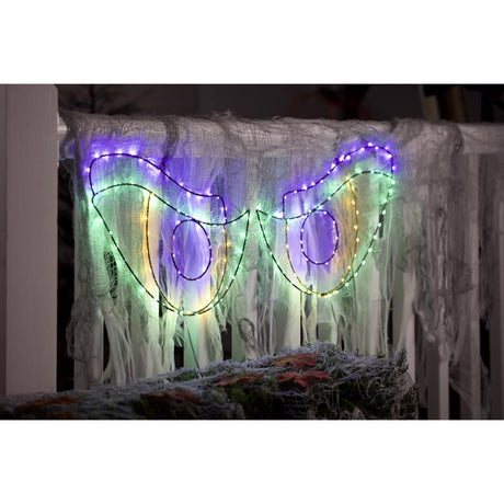 Celebrations Halloween LED Prelit Scary Eyes Window Silhouette Halloween Decor