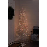 Celebrations LED Red/White Light Birch Tree 6.5 ft. Yard Decor