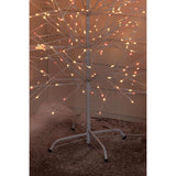 Celebrations LED Red/White Light Birch Tree 6.5 ft. Yard Decor