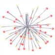 Celebrations LED Red/White 3 in1 Starlight Burst Deluxe 16 in. Hanging Decor