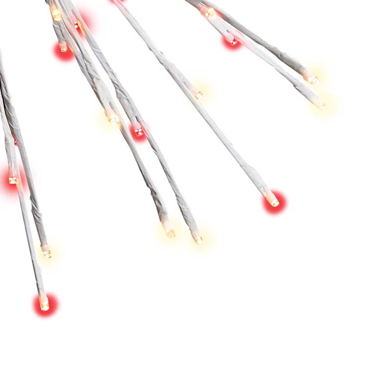 Celebrations LED Red/White Starlight Burst Deluxe 24 in. Hanging Decor