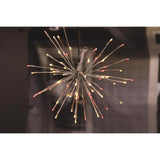 Celebrations LED Red/White Starlight Burst Deluxe 16 in. Hanging Decor