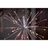 Celebrations LED Red/White Starlight Burst Deluxe 16 in. Hanging Decor