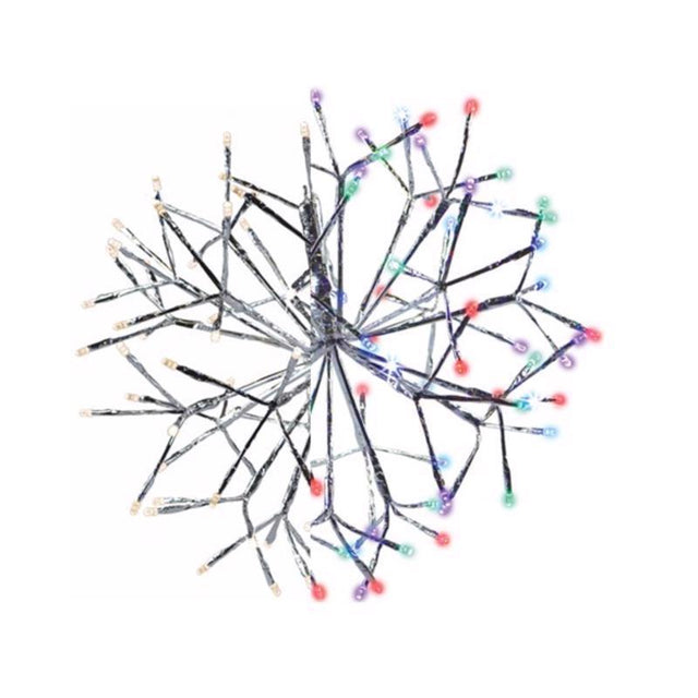 Celebrations LED Multi Shimmering Sphere 12 in. Hanging Decor