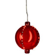 Celebrations LED Red Snow Fall Ornament 4 in. Hanging Decor