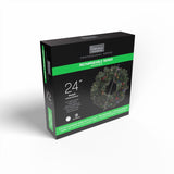 Celebrations 24 in. D LED Prelit Multicolored/Warm White Mixed Pine Rechargeable Wreath