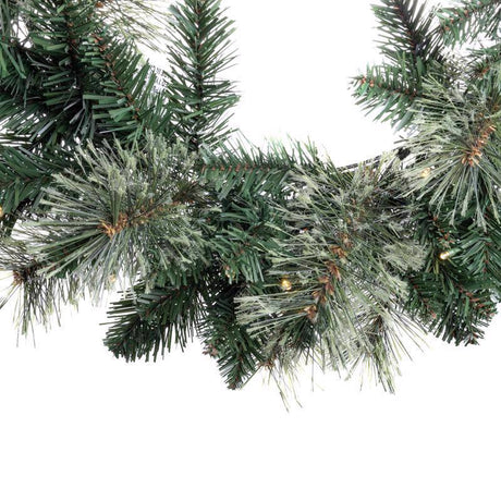 Celebrations LED Prelit Multicolored/Warm White Mixed Pine Wreath