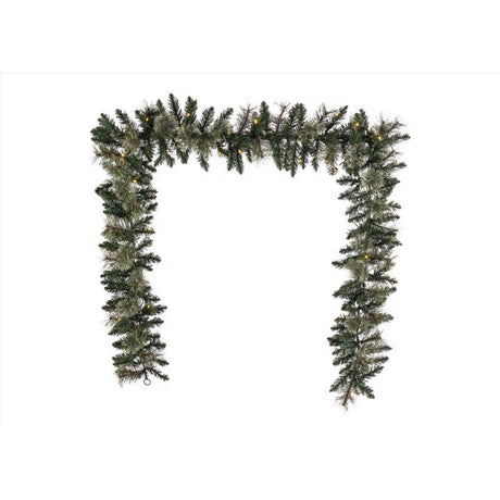Celebrations 9 ft. L LED Prelit Multicolored Mixed Pine Garland