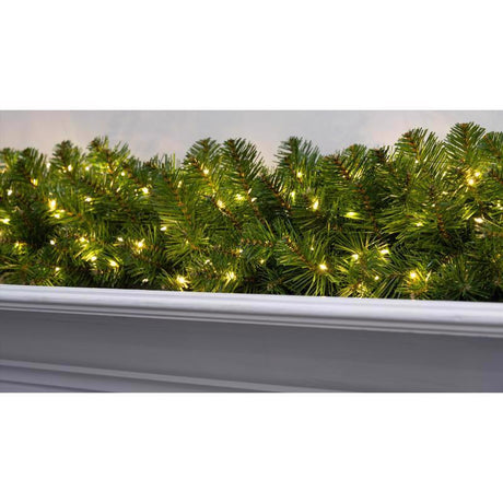 Celebrations 6 ft. L LED Prelit Warm White Cascading Lights Garland