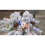 Celebrations 2 ft. Full LED 35 ct Snowy Color Changing Porch Bush