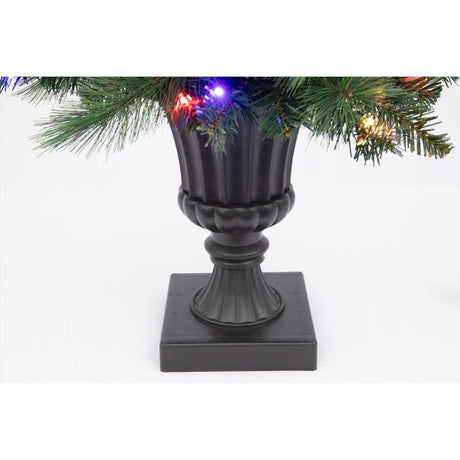 Celebrations 2 ft. Full LED 35 ct Decorative Color Changing Porch Bush