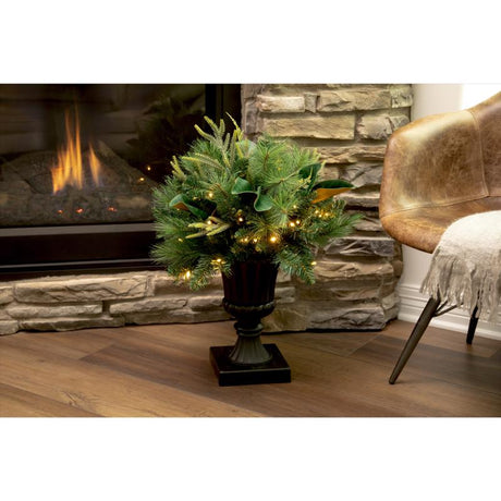 Celebrations 2 ft. Full LED 35 ct Decorative Color Changing Porch Bush