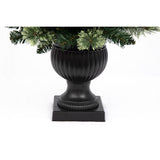 Celebrations 2 ft. Full LED 35 ct Twig Pine Bow Color Changing Porch Bush
