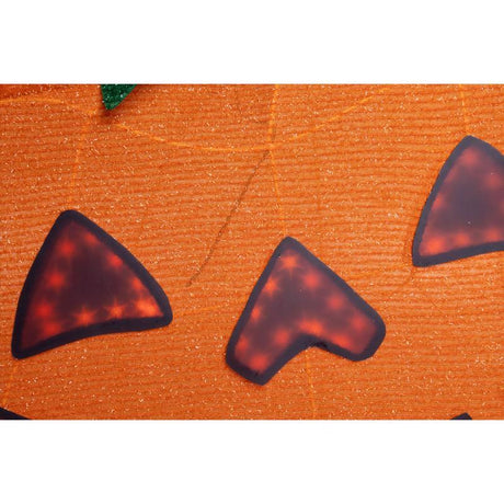 Celebrations Halloween Orange 27 in. Happy Face Lantern Halloween Decor