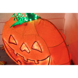 Celebrations Halloween Orange 27 in. Happy Face Lantern Halloween Decor