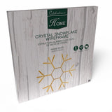 Celebrations LED Warm White Crystal Snowflake 23 in. Hanging Decor
