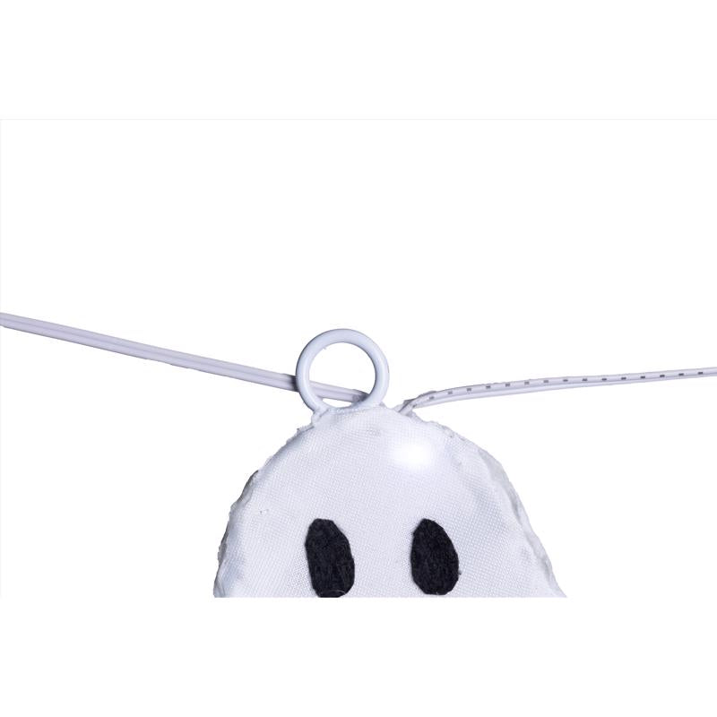 Celebrations Halloween White 16 in. LED 3 Ghost with stake Halloween Decor, Pack of 15