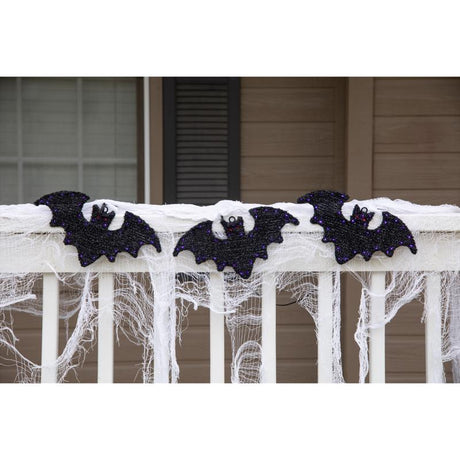 Celebrations Halloween 12 in. LED Trio of Bats Halloween Decor