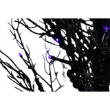 Celebrations Halloween Orange/Purple 100 ct 5 ft. LED Prelit Twiggy Halloween Tree Halloween Decor