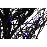 Celebrations Halloween Orange/Purple 100 ct 5 ft. LED Prelit Twiggy Halloween Tree Halloween Decor