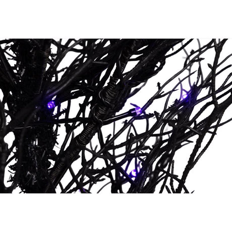 Celebrations Halloween Orange/Purple 100 ct 5 ft. LED Prelit Twiggy Halloween Tree Halloween Decor