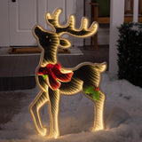 Celebrations LED Infinity Heads-up Deer 30 in. Yard Decor
