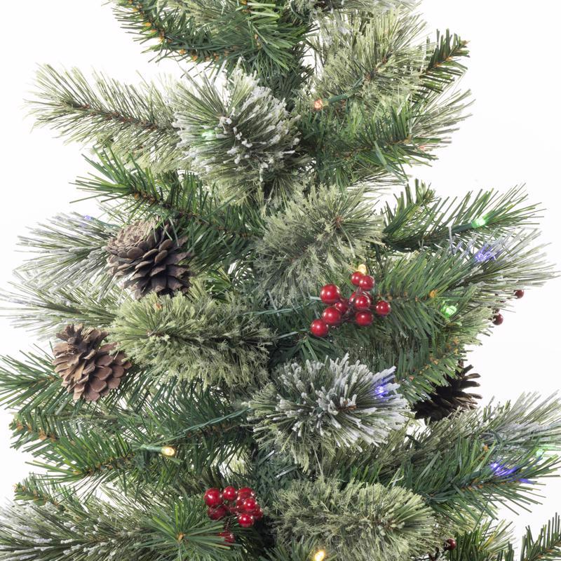 Celebrations 3 ft. Slim LED 50 ct Skinny Cashmere Table Top Color Changing Christmas Tree