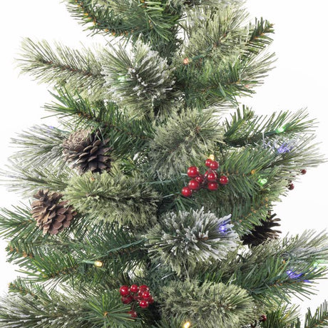 Celebrations 3 ft. Slim LED 50 ct Skinny Cashmere Table Top Color Changing Christmas Tree