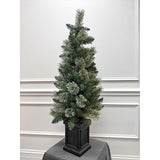 Celebrations 4 ft. Full LED 50 ct Mixed Pine Potted Color Changing Christmas Tree