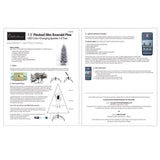 Holiday Bright Lights 7-1/2 ft. Slim LED 1250 ct Emerald Pine Sparkle Christmas Tree
