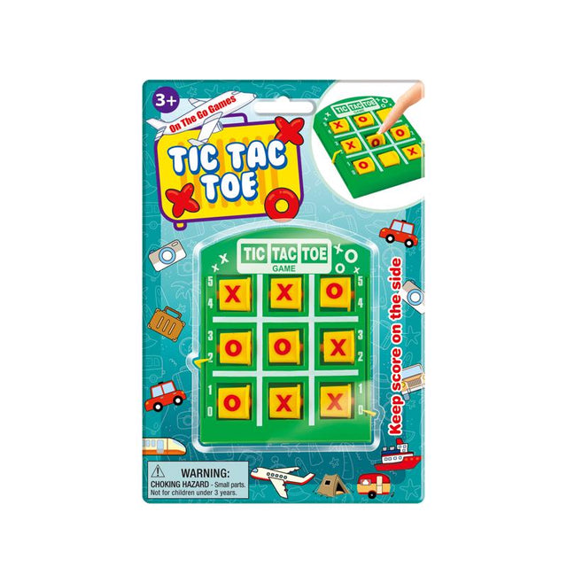 On the Go Games Tic Tac Toe Game Green, Pack of 24
