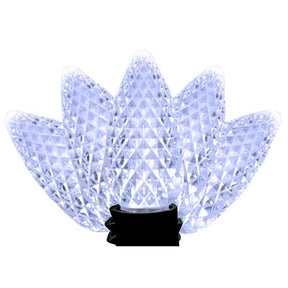 Holiday Bright Lights LED PS C9 Cool White 25 ct Christmas Light Bulbs