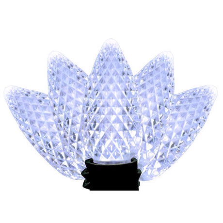 Holiday Bright Lights LED PS C9 Cool White 25 ct Christmas Light Bulbs