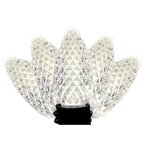 Holiday Bright Lights LED PS C9 Pure White 25 ct Christmas Light Bulbs