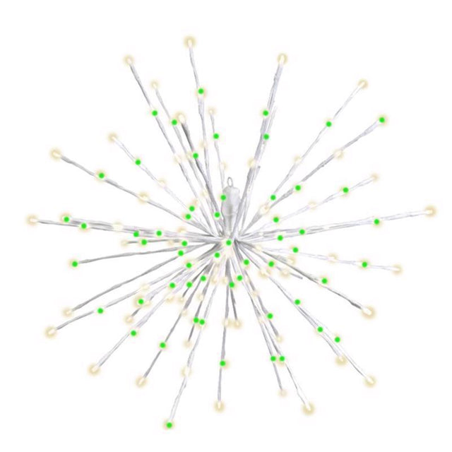 Celebrations LED Green/White 3 in1 Starlight Burst Deluxe Spearmint 16 in. Hanging Decor