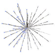 Celebrations Blue/Pure White 3 in1 Radiant Blast 16 in. Pathway Decor