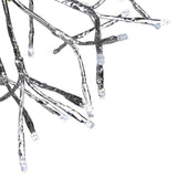 Celebrations LED Blue/Pure White Shimmering Sphere 12 in. Hanging Decor