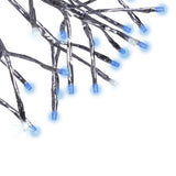 Celebrations LED Blue/Pure White Shimmering Sphere 16 in. Hanging Decor