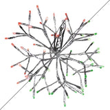 Celebrations LED Green/Red Shimmering Sphere 20 in. Hanging Decor