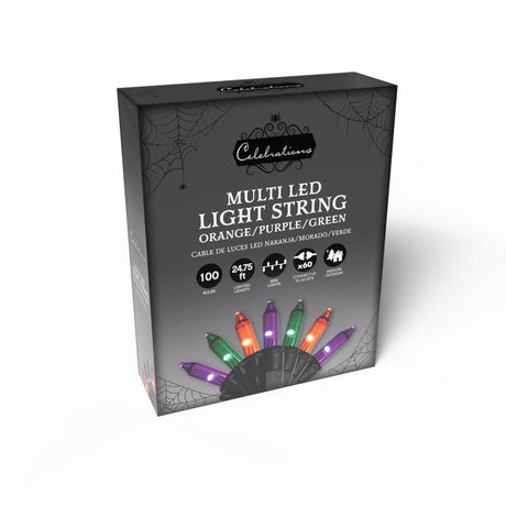 Celebrations Multicolored 100 ct LED Halloween String Lights