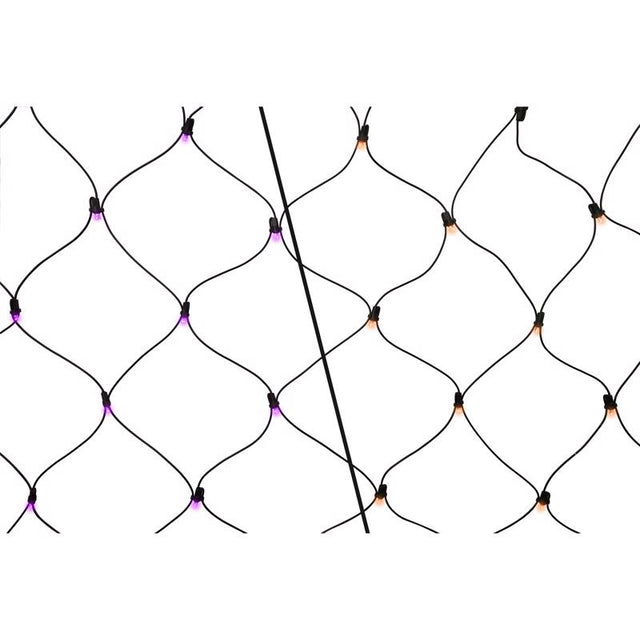 Celebrations Orange/Purple 100 ct LED Net Lights