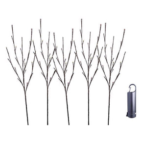 Celebrations Platinum LED Multi Rechargeable Twig 30 in. Garden Stake