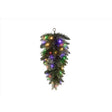Celebrations 2 ft. L LED Prelit Multicolored/Warm White Mixed Pine Swag Teardrop Garland