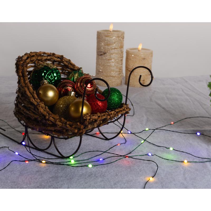 Celebrations LED Big Seed Cluster Multicolored 100 ct String Christmas Lights